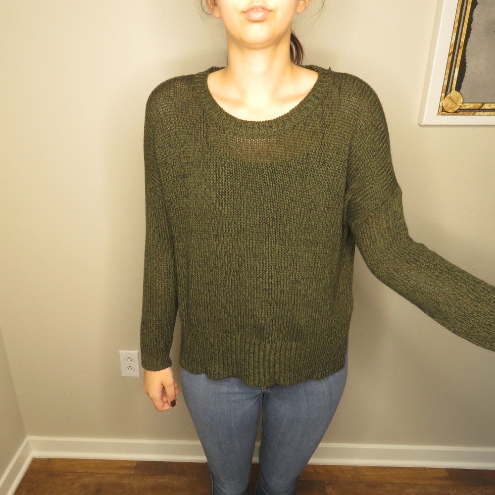 Green Knit Sweater